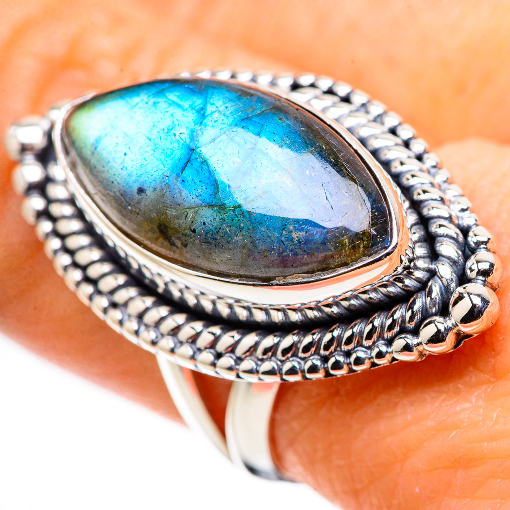 Labradorite Rings handcrafted by Anasilvercos - RING132672