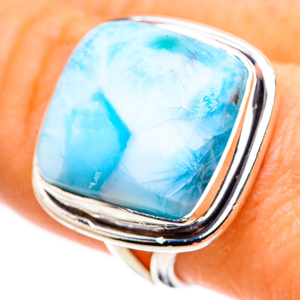 Larimar Rings handcrafted by Anasilvercos - RING132673