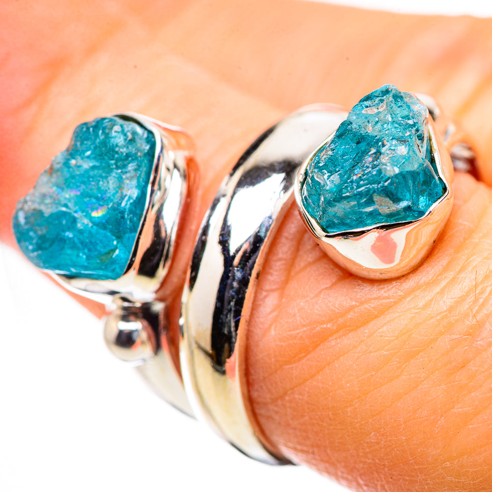 Blue Fluorite Rings handcrafted by Anasilvercos - RING132674