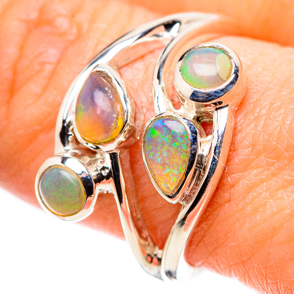 Ethiopian Opal Rings handcrafted by Anasilvercos - RING132686
