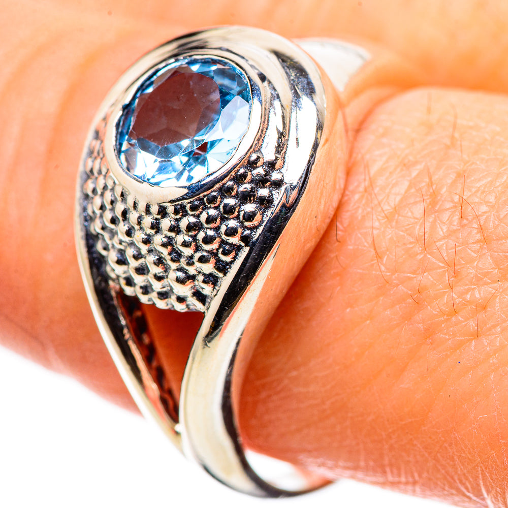 Blue Topaz Rings handcrafted by Anasilvercos - RING132692