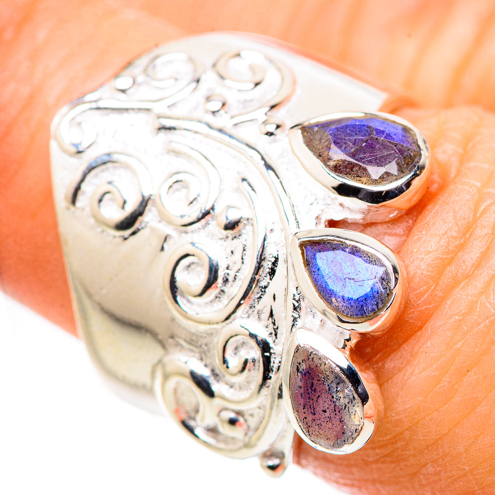 Labradorite Rings handcrafted by Anasilvercos - RING132695