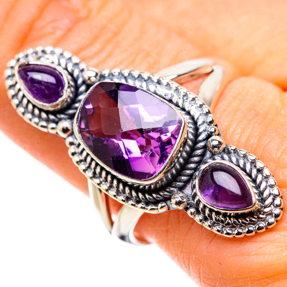 Amethyst Rings handcrafted by Anasilvercos - RING132701