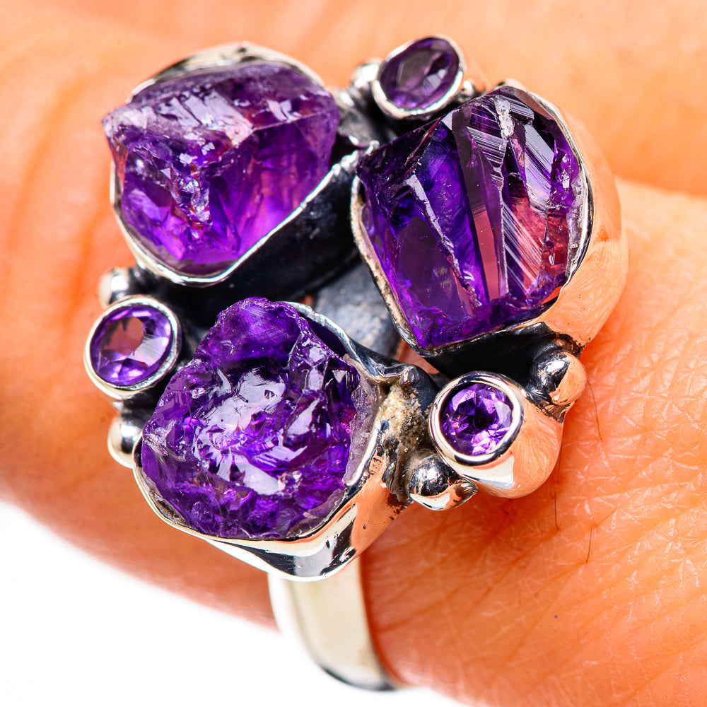 Amethyst Rings handcrafted by Anasilvercos - RING132702