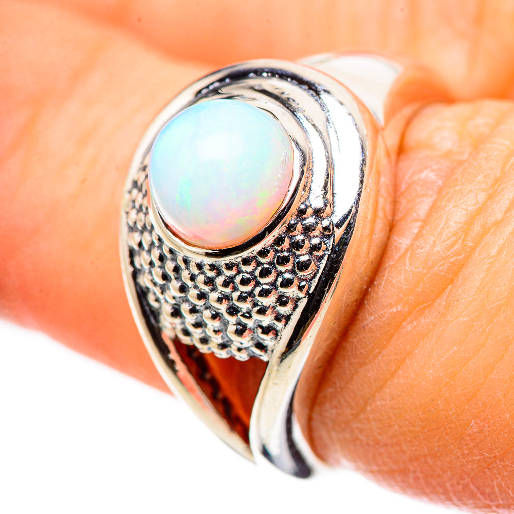 Ethiopian Opal Rings handcrafted by Anasilvercos - RING132705