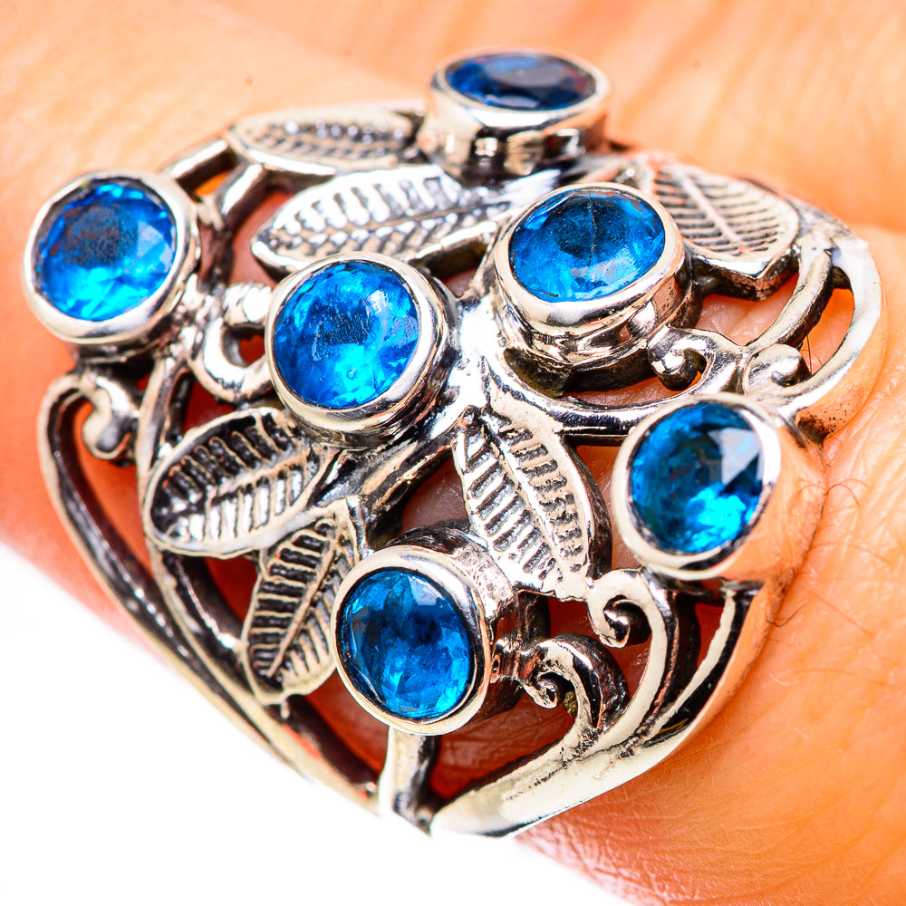 Swiss Blue Topaz Rings handcrafted by Anasilvercos - RING132709