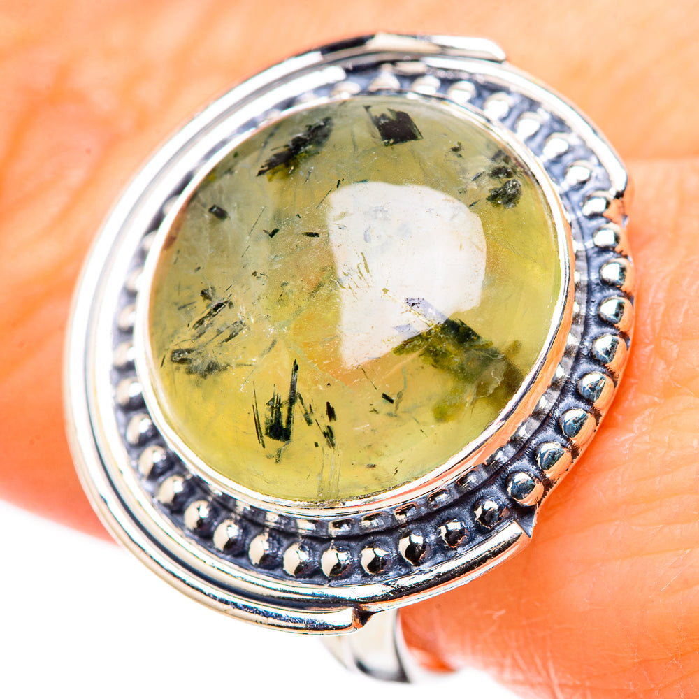 Prehnite Rings handcrafted by Anasilvercos - RING132722