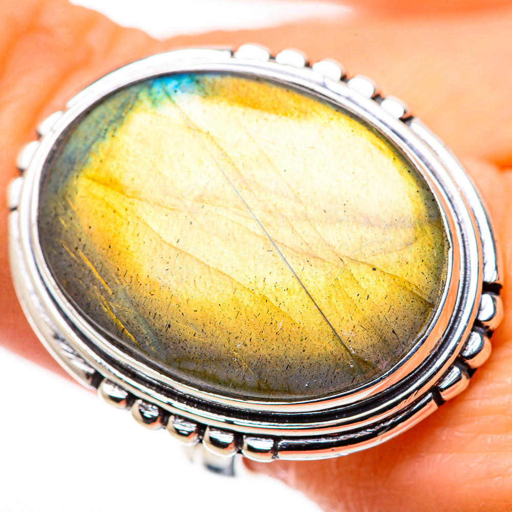 Labradorite Rings handcrafted by Anasilvercos - RING132725