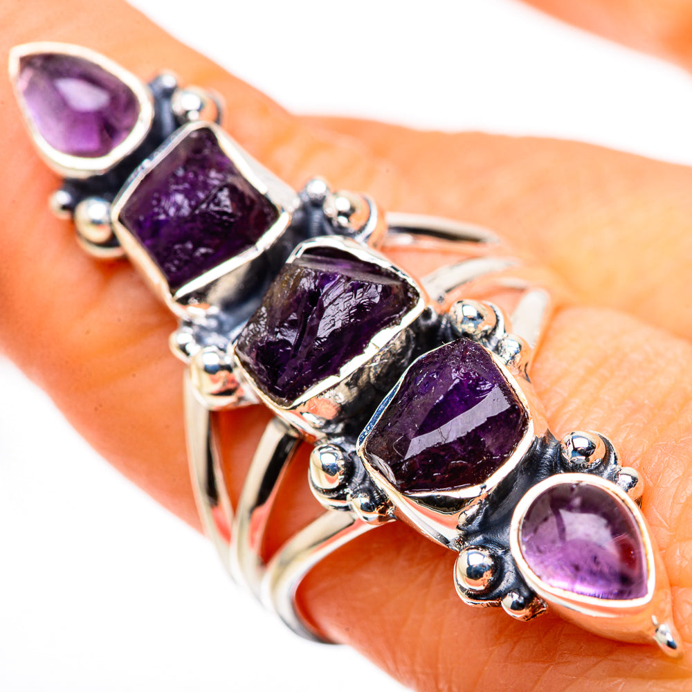 Amethyst Rings handcrafted by Anasilvercos - RING132728