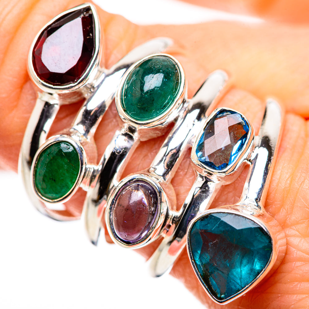 Blue Quartz Rings handcrafted by Anasilvercos - RING132735