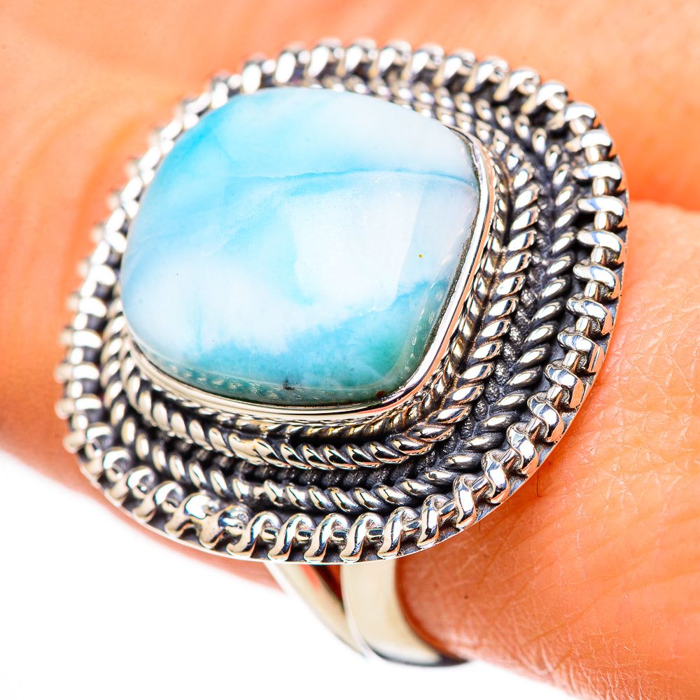 Larimar Rings handcrafted by Anasilvercos - RING132743
