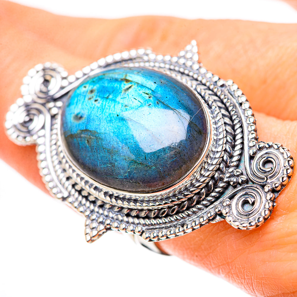 Labradorite Rings handcrafted by Anasilvercos - RING132748