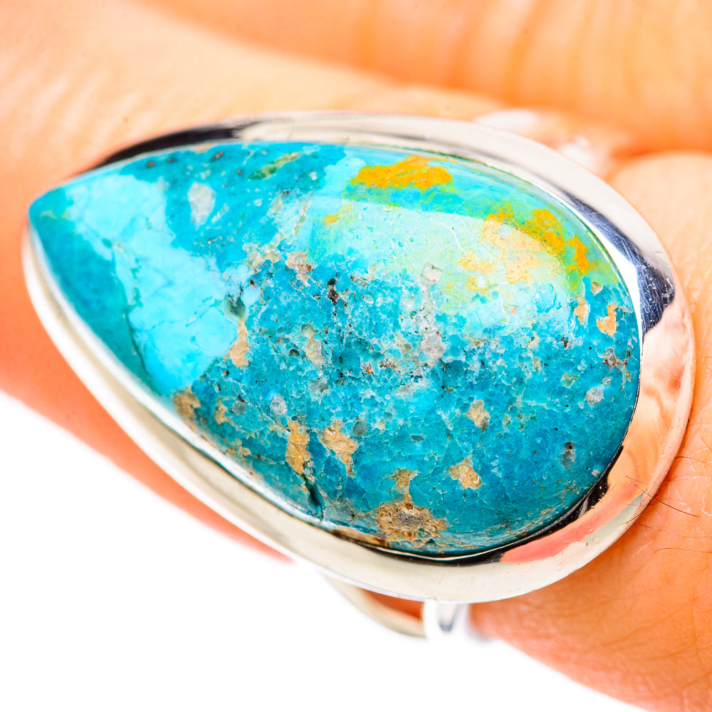 Chrysocolla Rings handcrafted by Anasilvercos - RING132762