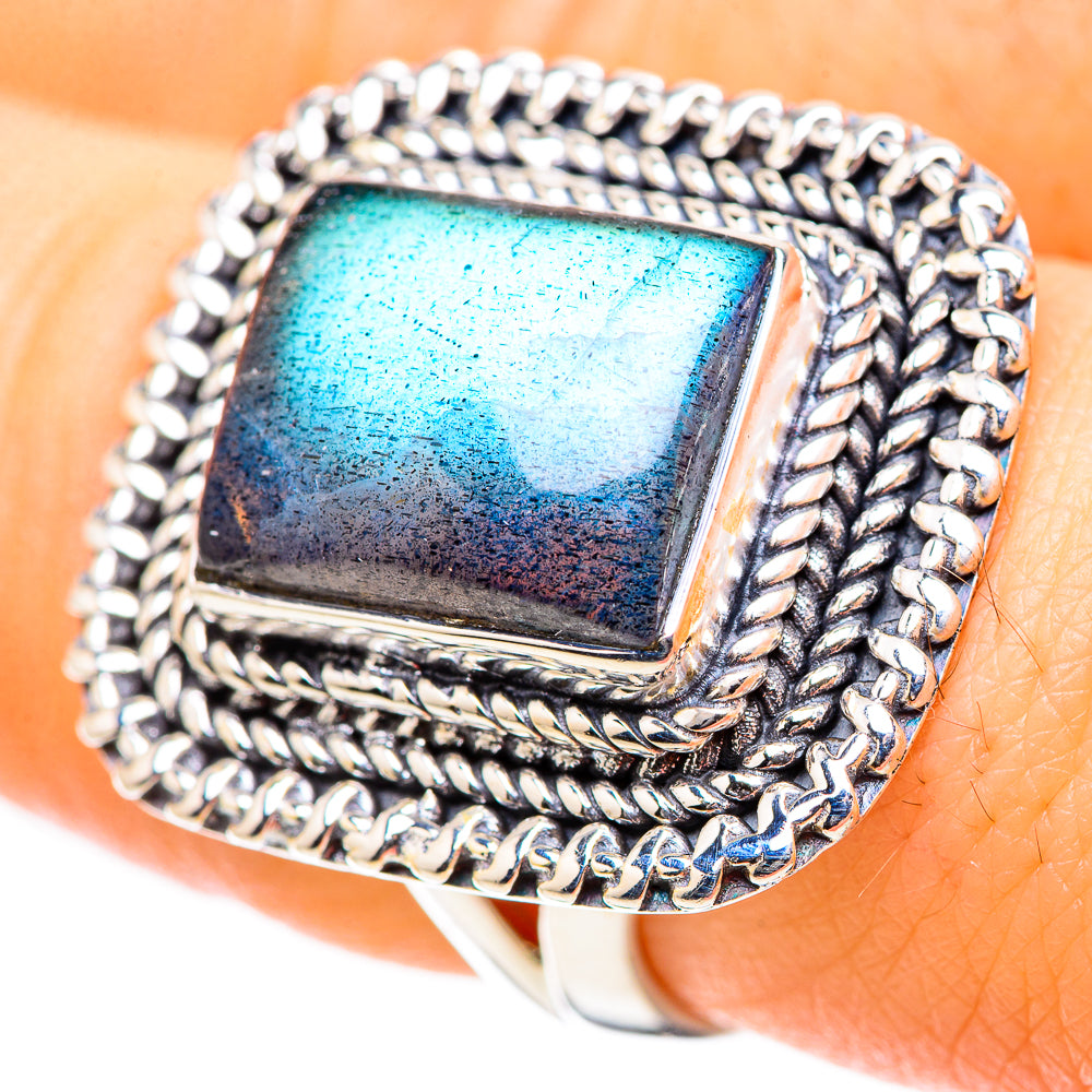 Labradorite Rings handcrafted by Anasilvercos - RING132763