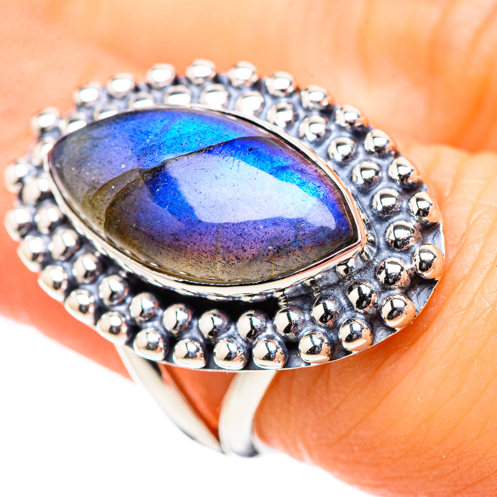 Labradorite Rings handcrafted by Anasilvercos - RING132771