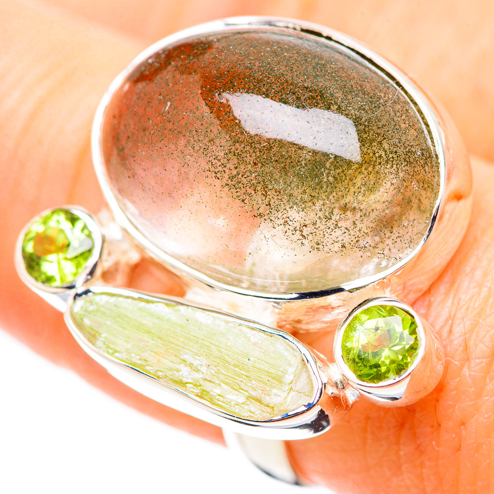 Prehnite Rings handcrafted by Anasilvercos - RING132773