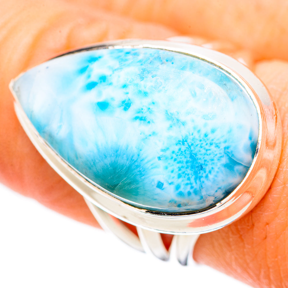 Larimar Rings handcrafted by Anasilvercos - RING132789