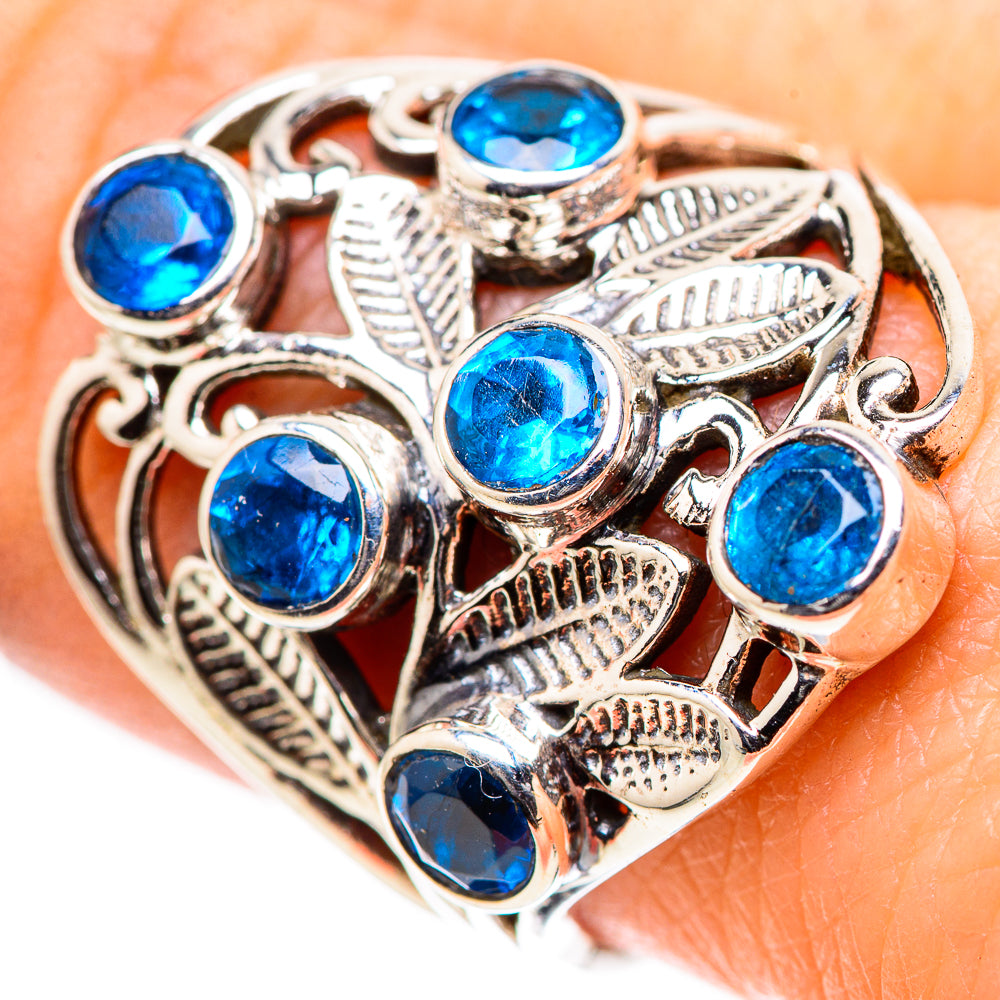 Swiss Blue Topaz Rings handcrafted by Anasilvercos - RING132795
