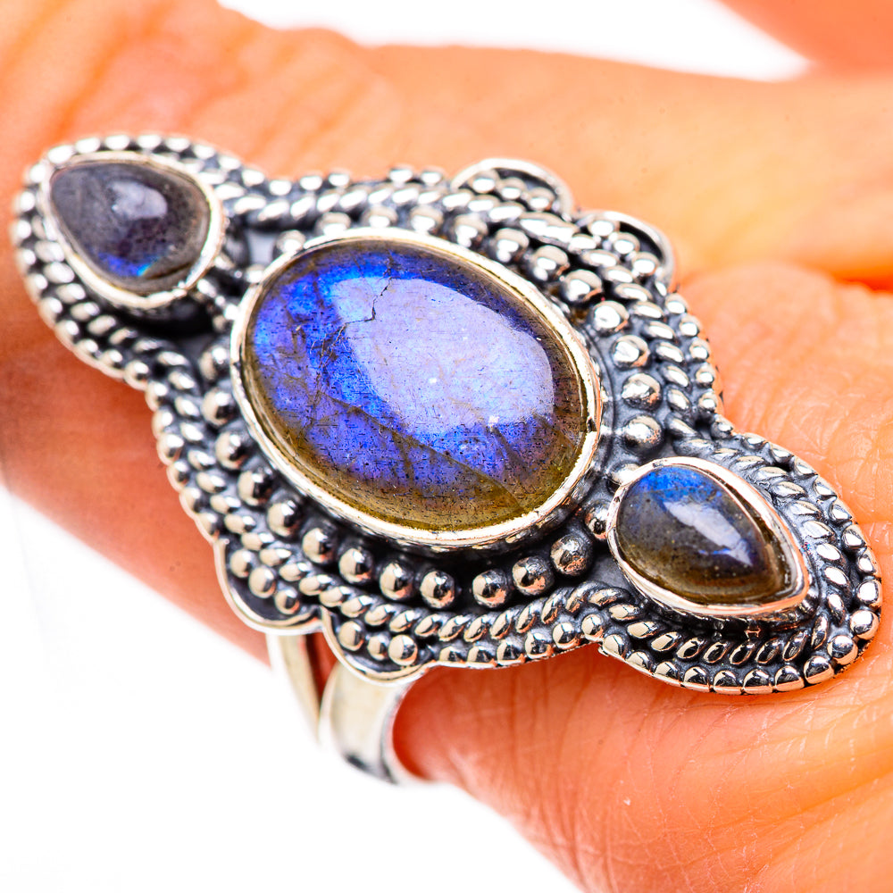 Labradorite Rings handcrafted by Anasilvercos - RING132797