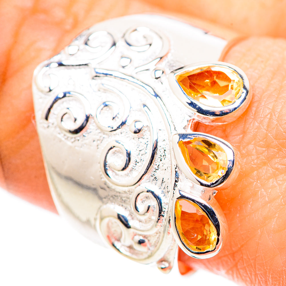 Citrine Rings handcrafted by Anasilvercos - RING132803