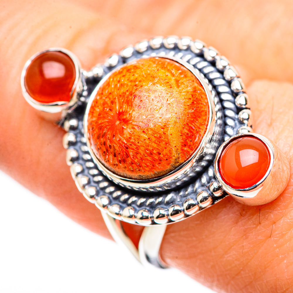 Sponge Coral Rings handcrafted by Anasilvercos - RING132804
