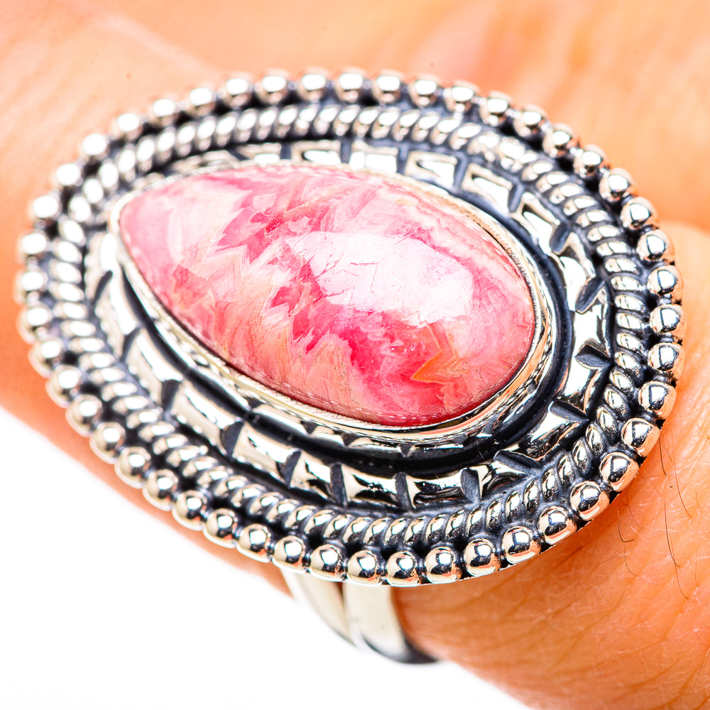 Rhodochrosite Rings handcrafted by Anasilvercos - RING132806