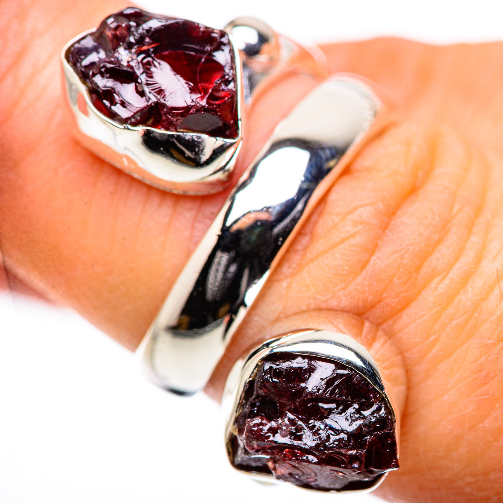 Garnet Rings handcrafted by Anasilvercos - RING132808