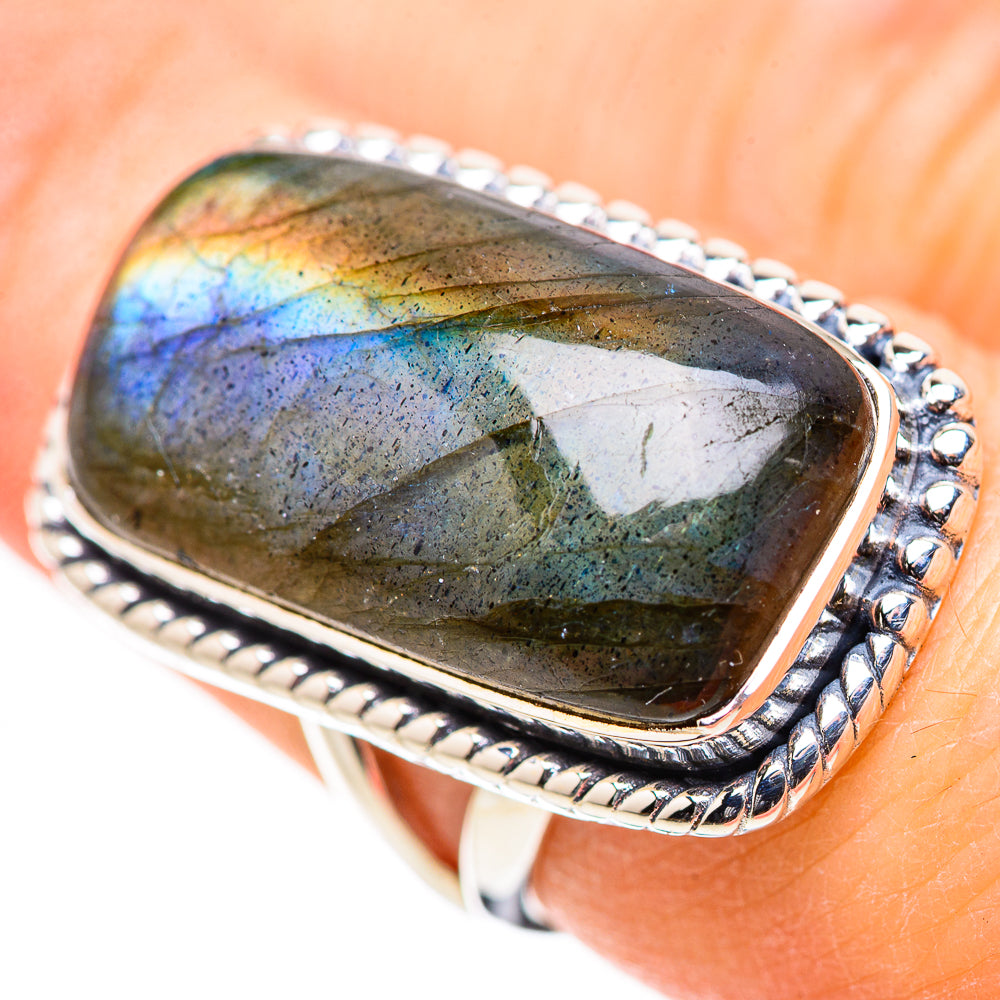 Labradorite Rings handcrafted by Anasilvercos - RING132816