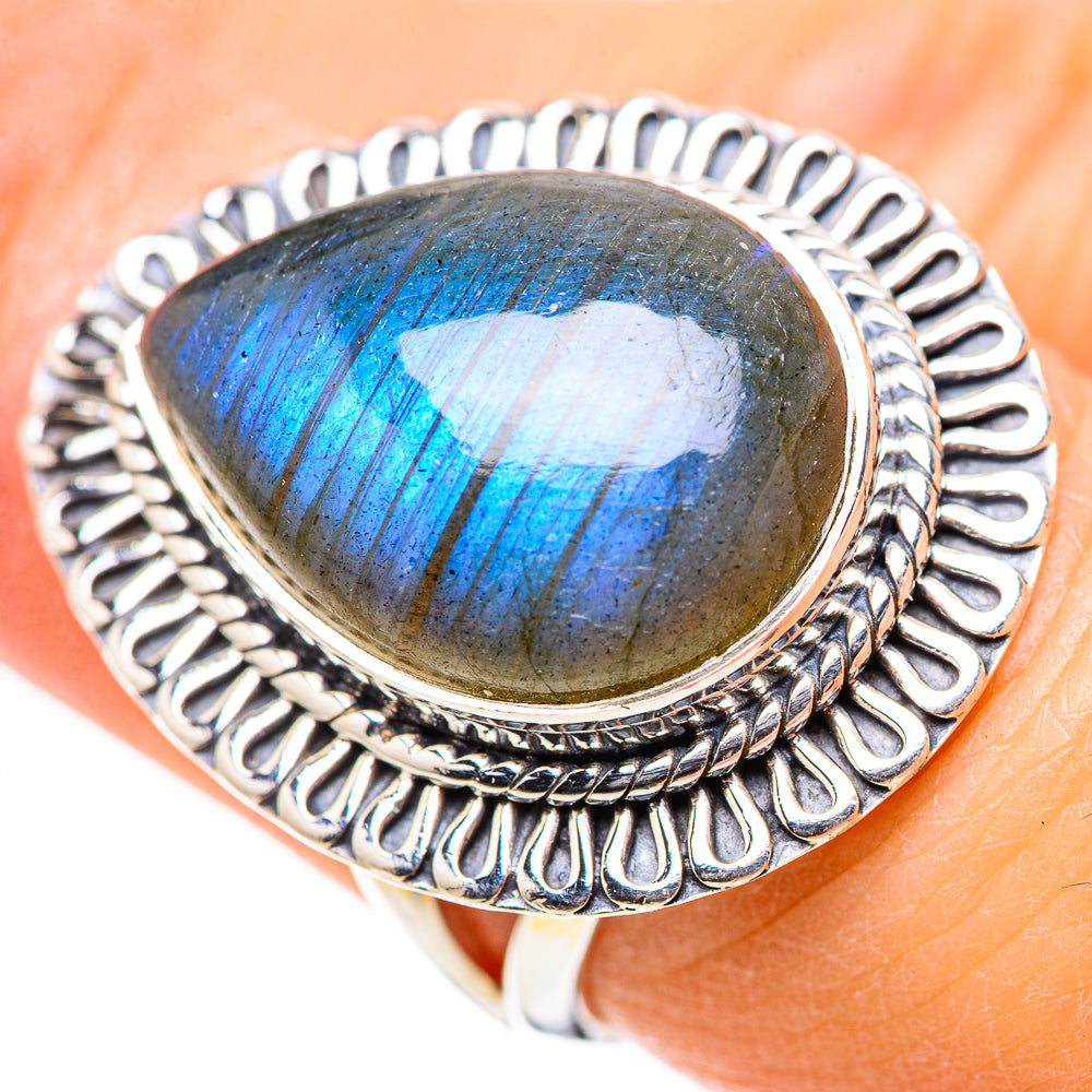 Labradorite Rings handcrafted by Anasilvercos - RING132824