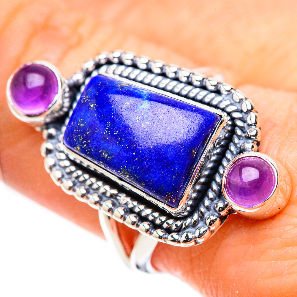 Lapis Lazuli Rings handcrafted by Anasilvercos - RING132825
