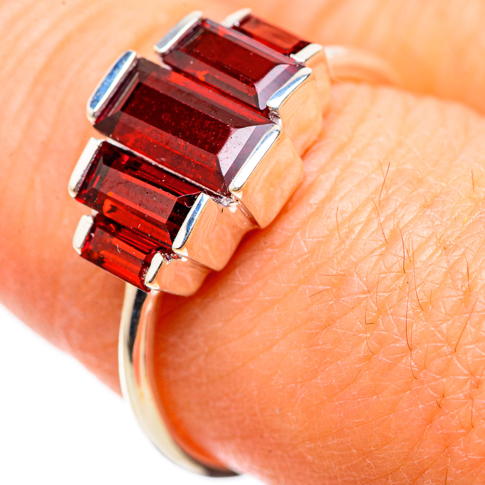 Garnet Rings handcrafted by Anasilvercos - RING132835