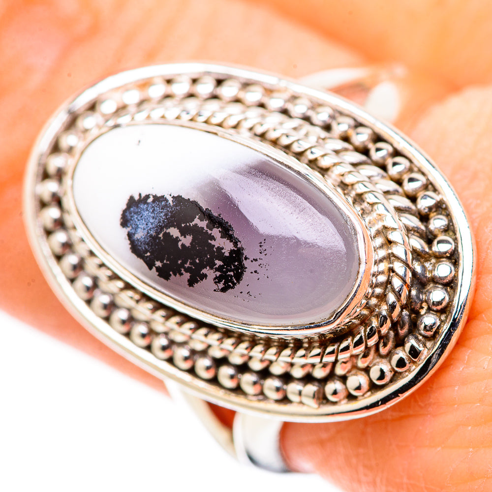 Dendritic Opal Rings handcrafted by Anasilvercos - RING132839
