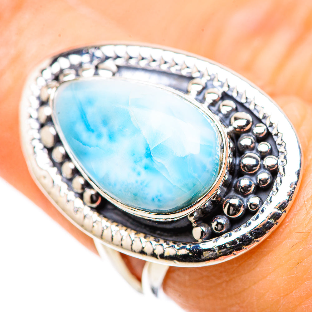Larimar Rings handcrafted by Anasilvercos - RING132850