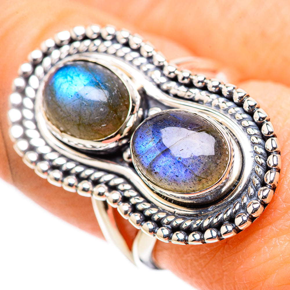 Labradorite Rings handcrafted by Anasilvercos - RING132851
