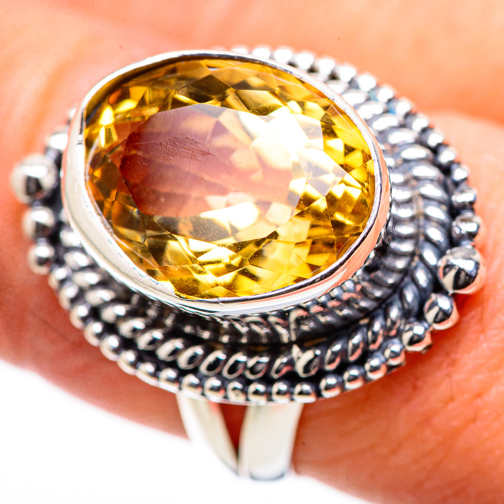 Citrine Rings handcrafted by Anasilvercos - RING132857