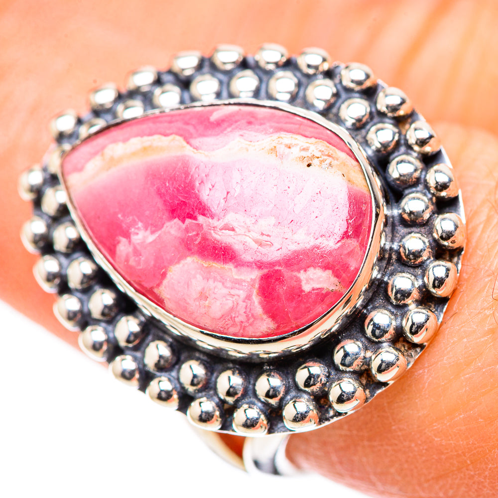 Rhodochrosite Rings handcrafted by Anasilvercos - RING132858