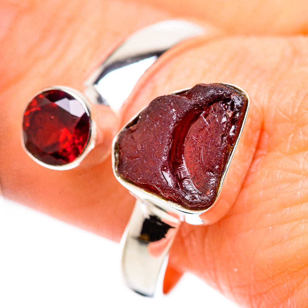 Garnet Rings handcrafted by Anasilvercos - RING132860