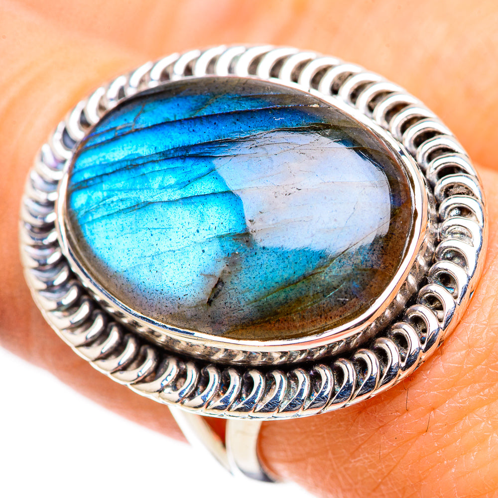 Labradorite Rings handcrafted by Anasilvercos - RING132869