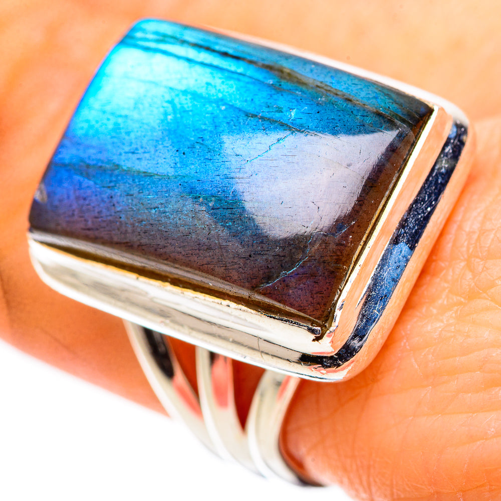 Labradorite Rings handcrafted by Anasilvercos - RING132873
