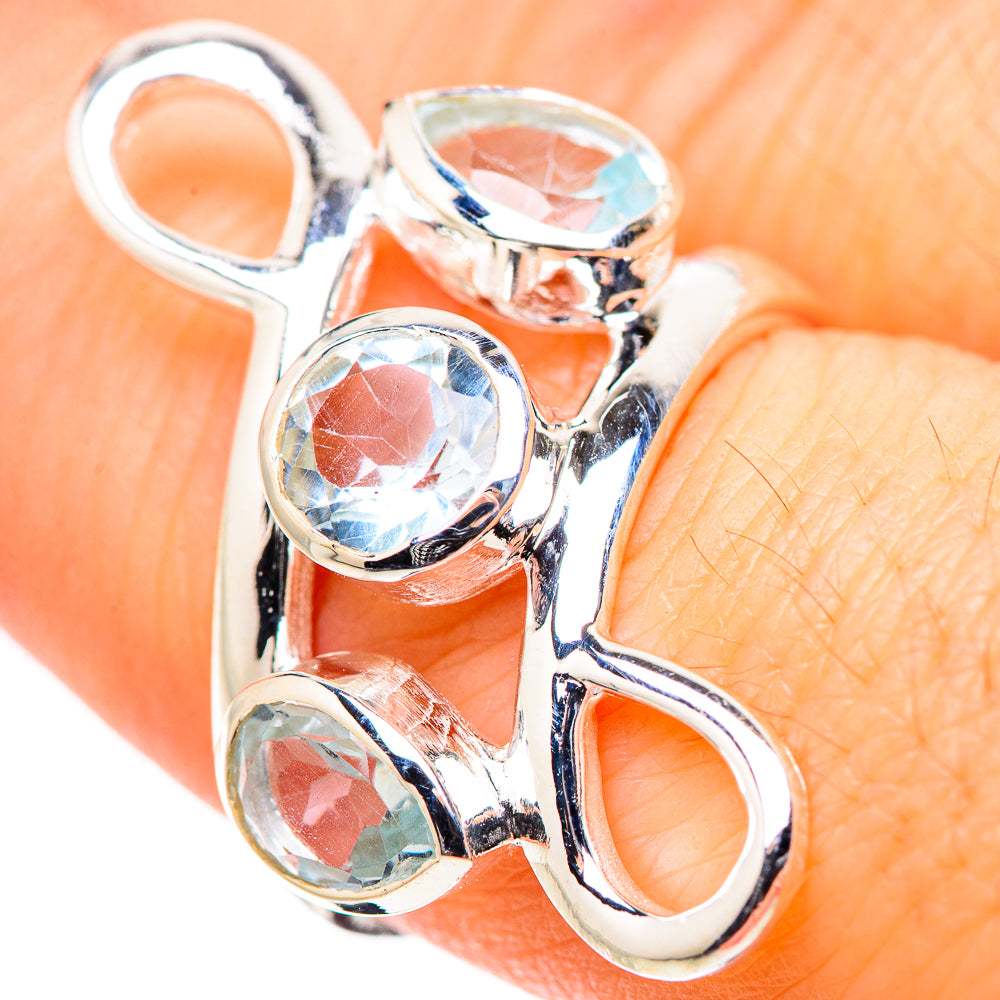 Blue Topaz Rings handcrafted by Anasilvercos - RING132874