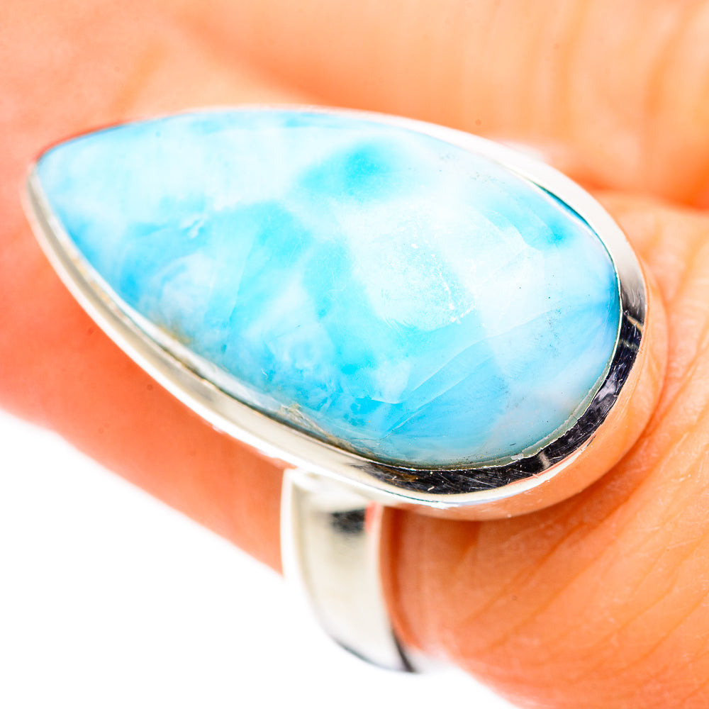 Larimar Rings handcrafted by Anasilvercos - RING132895