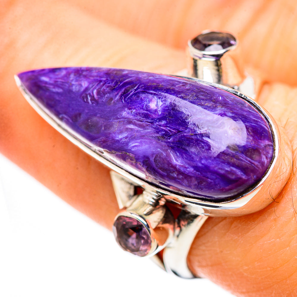 Charoite Rings handcrafted by Anasilvercos - RING132910