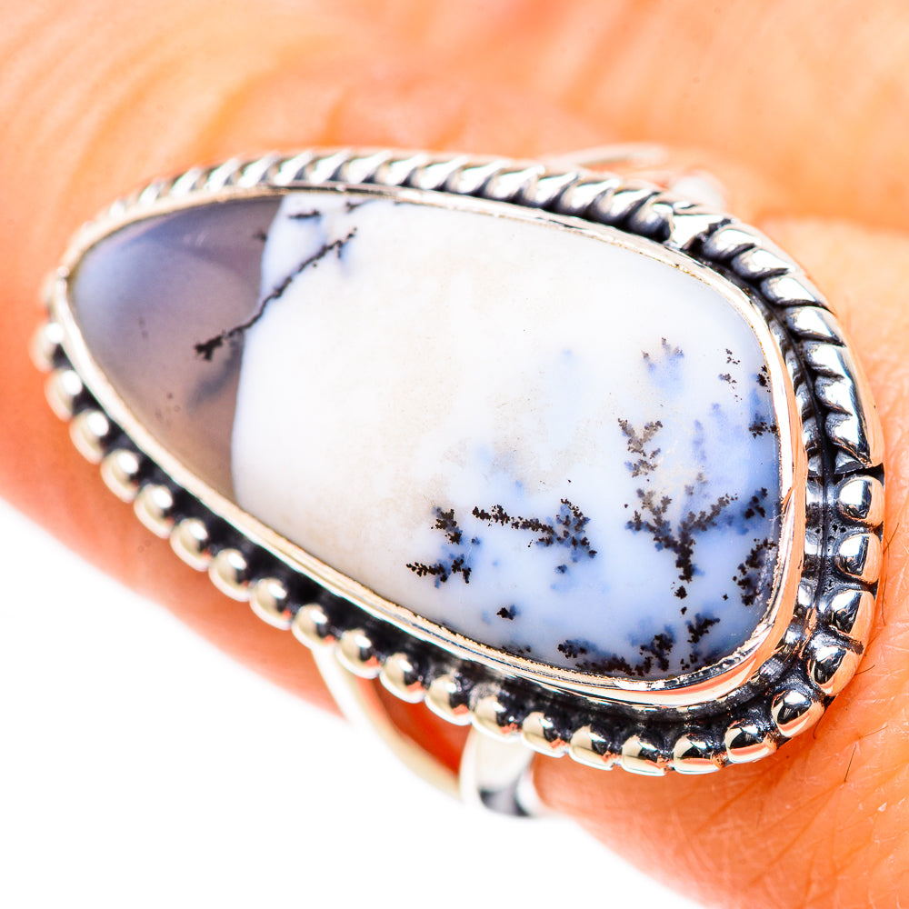 Dendritic Opal Rings handcrafted by Anasilvercos - RING132916