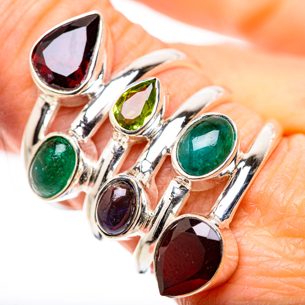 Garnet Rings handcrafted by Anasilvercos - RING132919