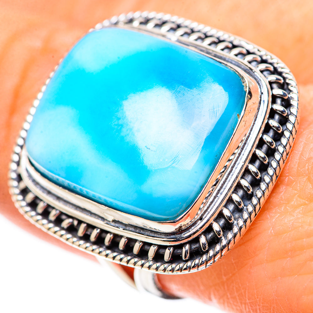 Larimar Rings handcrafted by Anasilvercos - RING132923