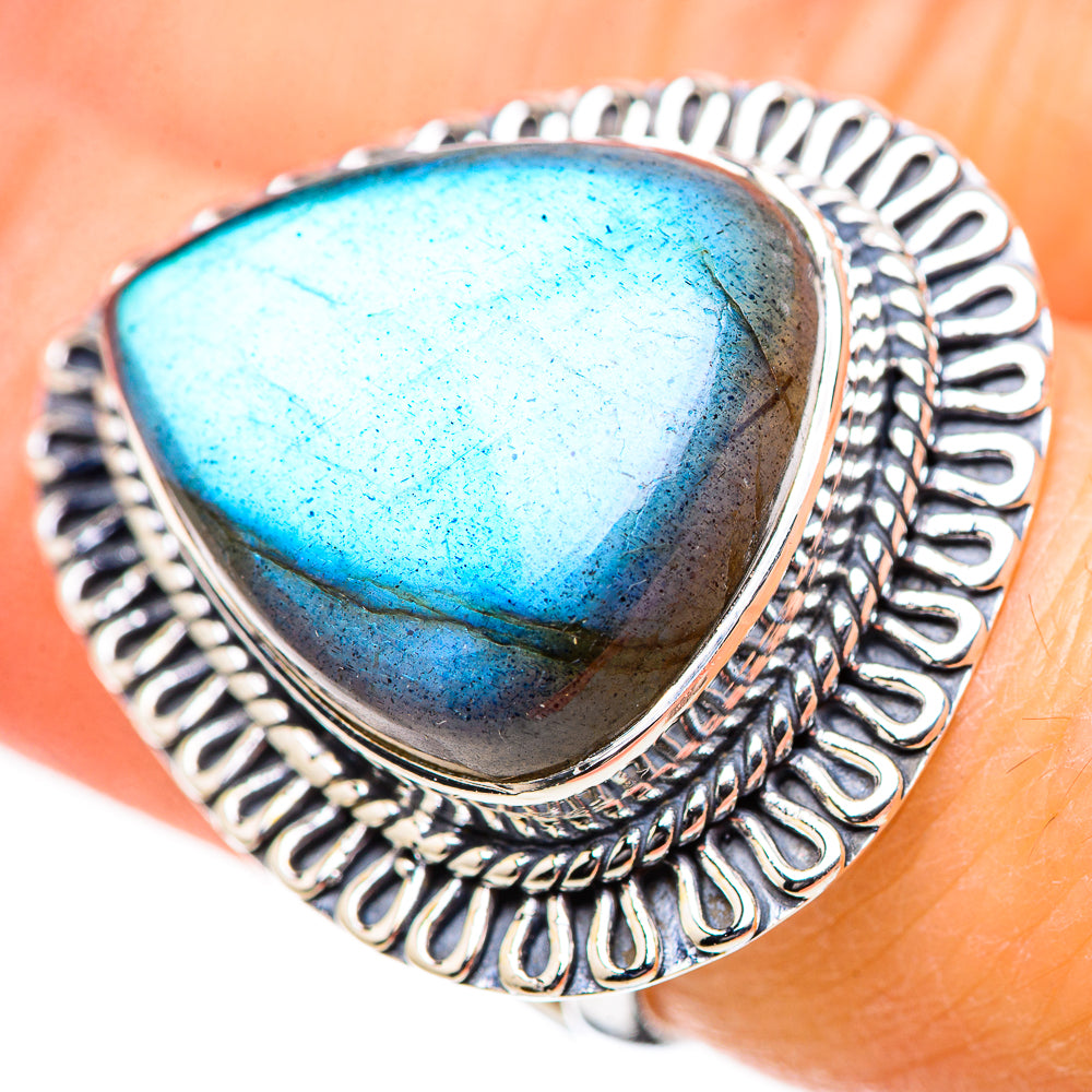 Labradorite Rings handcrafted by Anasilvercos - RING132924