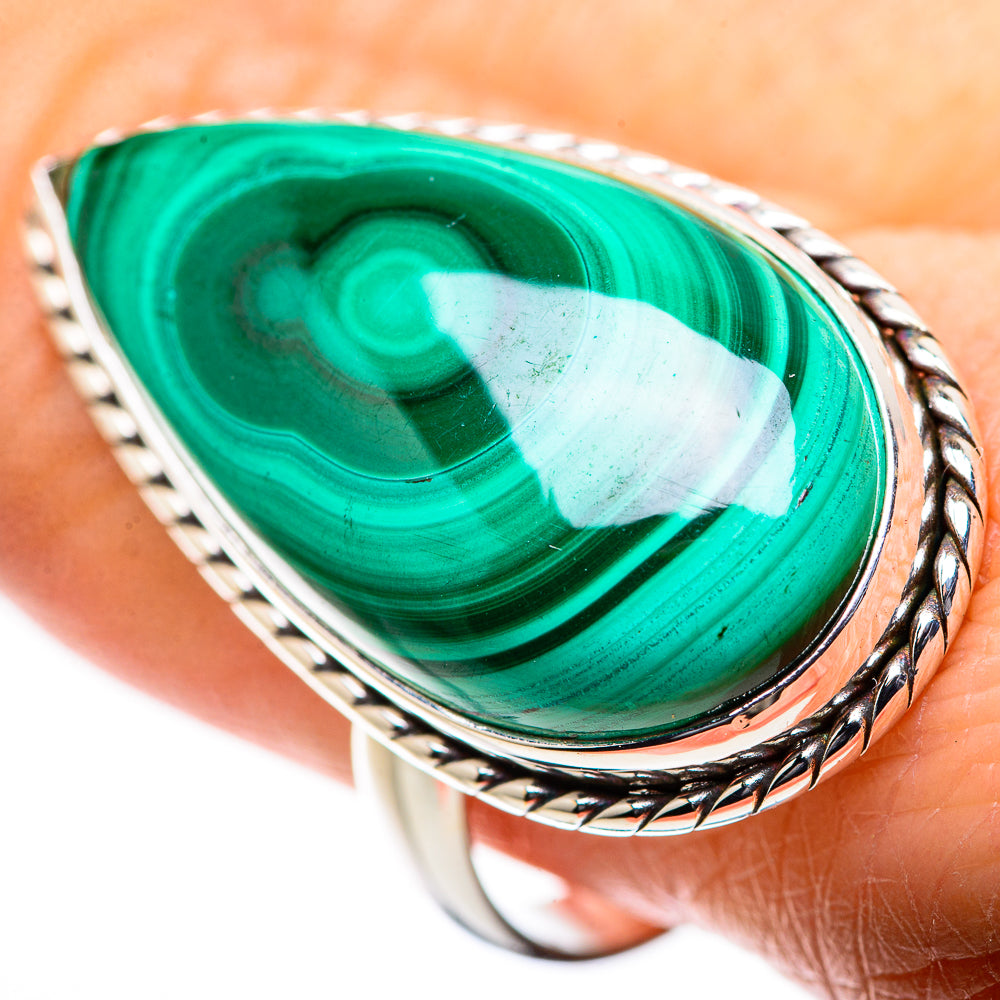 Malachite Rings handcrafted by Anasilvercos - RING132938