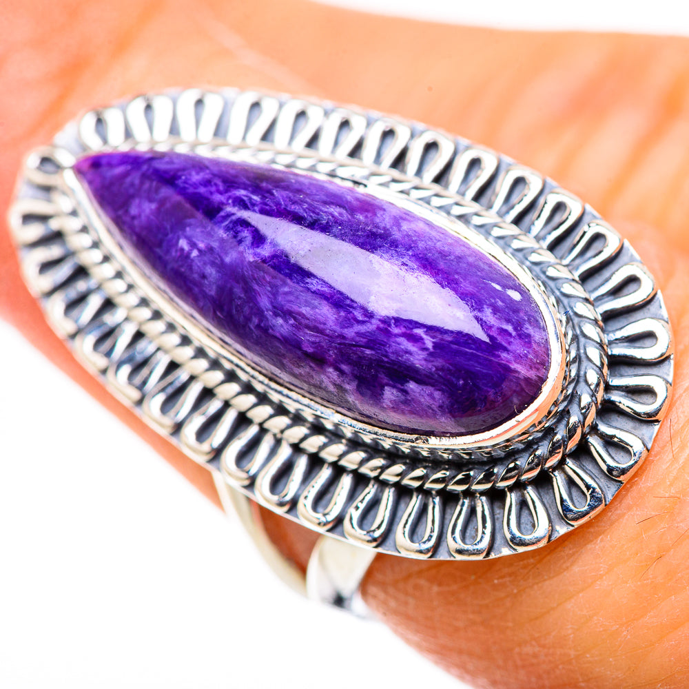 Charoite Rings handcrafted by Anasilvercos - RING132944