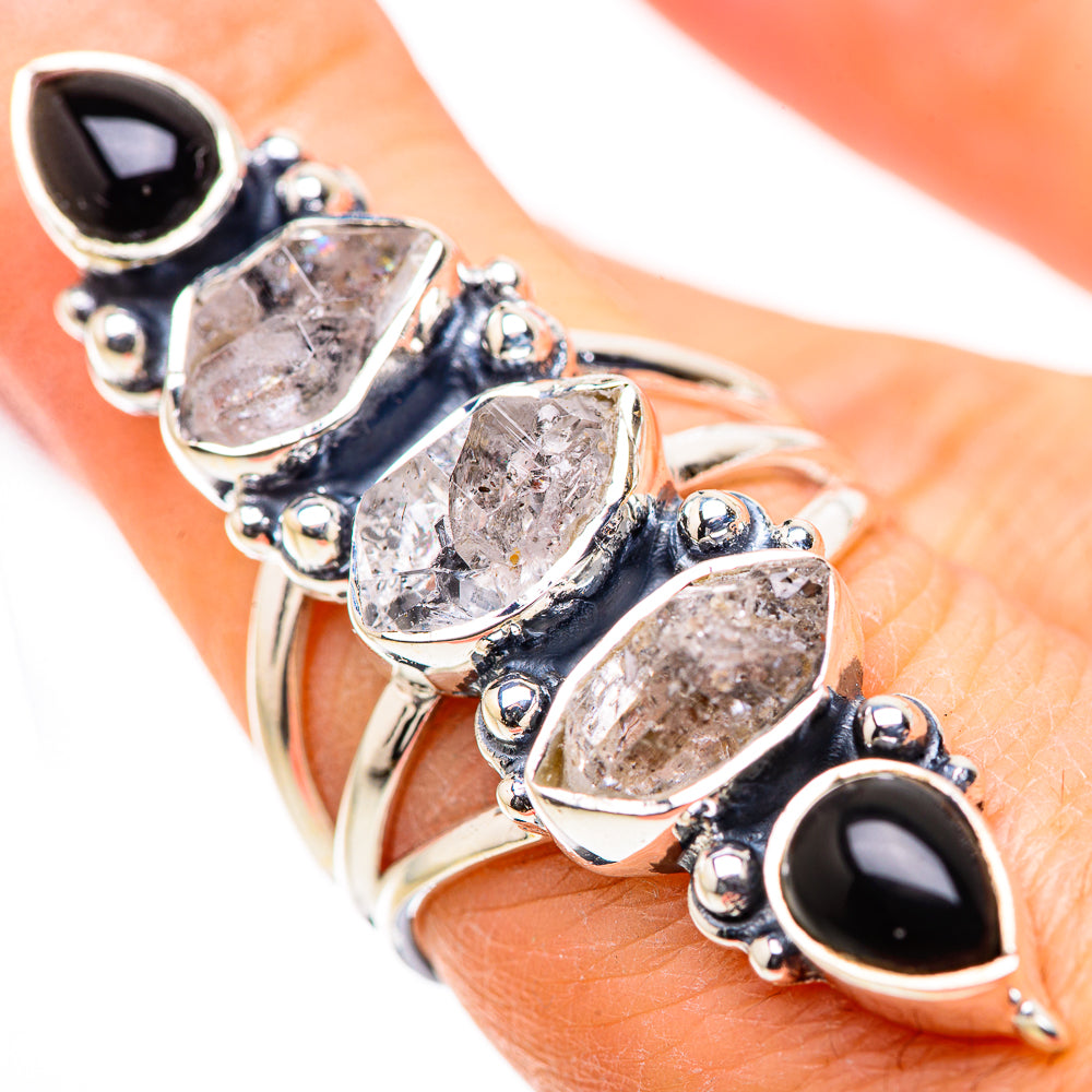 Herkimer Diamond Rings handcrafted by Anasilvercos - RING132947