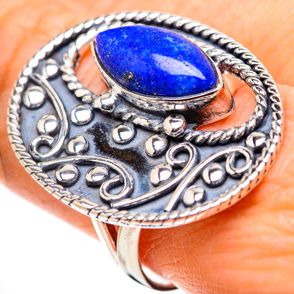 Lapis Lazuli Rings handcrafted by Anasilvercos - RING132956
